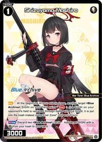 Shizuyama Mashiro (Parallel) - Blue Archive DIVA - WIXOSS card