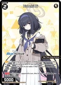Kozeki Ui (Parallel) - Blue Archive DIVA - WIXOSS card
