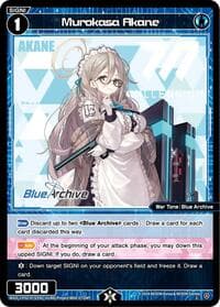 Murokasa Akane - Blue Archive DIVA - WIXOSS card