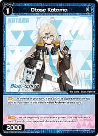 Otose Kotama - Blue Archive DIVA - WIXOSS card