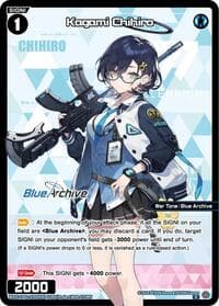 Kagami Chihiro (Parallel) - Blue Archive DIVA - WIXOSS card