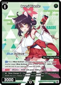 Isami Kaede (Parallel) - Blue Archive DIVA - WIXOSS card