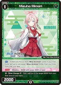 Mizuha Mimori - Blue Archive DIVA - WIXOSS card