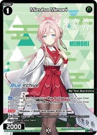 Mizuha Mimori (Parallel) - Blue Archive DIVA - WIXOSS card