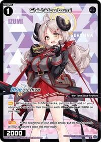 Shishidou Izumi (Parallel) - Blue Archive DIVA - WIXOSS card