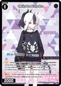 Onikata Kayoko (Parallel) - Blue Archive DIVA - WIXOSS card