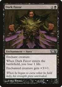 Dark Favor - Magic 2013 (M13) - Magic: The Gathering card