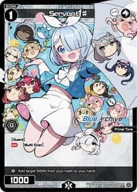 Servant # (Parallel) - Blue Archive DIVA - WIXOSS card