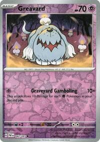 Greavard - 042/091 (Reverse Cosmos Holo) - Miscellaneous Cards & Products - Pokemon card