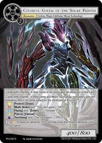 Colorful Golem of the Solar Painter - Timeless Eclipse of the Underworld - Force of Will card