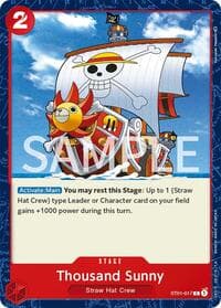 Thousand Sunny - Revision Pack Cards - One Piece Card Game card