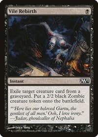 Vile Rebirth - Magic 2013 (M13) - Magic: The Gathering card