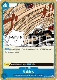 Sables - Revision Pack Cards - One Piece Card Game card