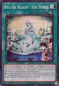 Ryu-Ge Realm - Sea Spires (SR) - Crossover Breakers - YuGiOh card