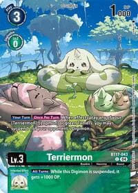 Terriermon (Legend Pack 2024 Box Topper) - Chain of Liberation - Digimon Card Game card