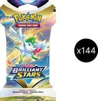 Brilliant Stars Sleeved Booster Pack Case - SWSH09: Brilliant Stars - Pokemon card