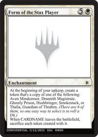 Form of the Stax Player - Un-Known Event Playtest Cards - Magic: The Gathering card