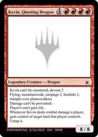 Kevin, Questing Dragon - Un-Known Event Playtest Cards - Magic: The Gathering card