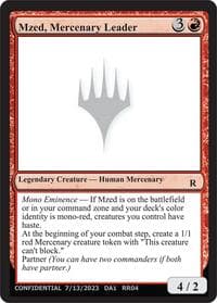 Mzed, Mercenary Leader - Un-Known Event Playtest Cards - Magic: The Gathering card