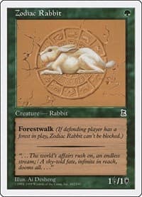 Zodiac Rabbit - Portal Three Kingdoms - Magic: The Gathering card