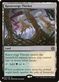 Razorverge Thicket - The List Reprints - Magic: The Gathering card