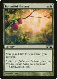 Bountiful Harvest - Magic 2013 (M13) - Magic: The Gathering card
