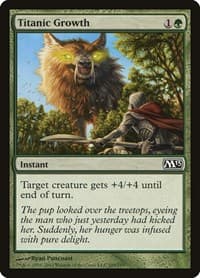 Titanic Growth - Magic 2013 (M13) - Magic: The Gathering card