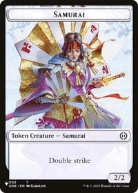 Samurai // Shapeshifter Double-Sided Token - The List Reprints - Magic: The Gathering card