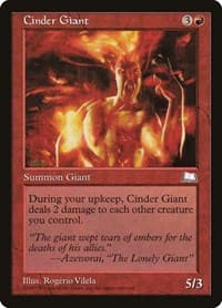Cinder Giant - Weatherlight - Magic: The Gathering card