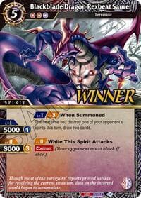 Blackblade Dragon Rexbeat Saurer (Store Tournament & Sealed Deck Pack Vol.2 -Winner-) - Launch & Event Promos - Battle Spirits Saga card