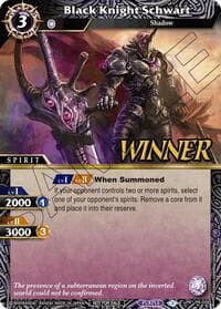 Black Knight Schwart (Store Tournament & Sealed Deck Pack Vol.2 -Winner-) - Launch & Event Promos - Battle Spirits Saga card