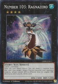 Number 103: Ragnazero (SR) - Crossover Breakers - YuGiOh card