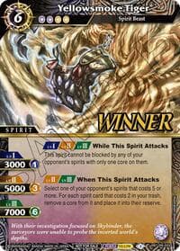 Yellowsmoke Tiger (Store Tournament & Sealed Deck Pack Vol.2 -Winner-) - Launch & Event Promos - Battle Spirits Saga card