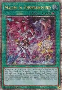 Maliss in Underground (Quarter Century Secret Rare) - Crossover Breakers - YuGiOh card