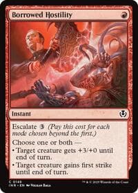 Borrowed Hostility - Innistrad Remastered - Magic: The Gathering card
