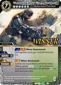 Machine Brute Mega Therium (Store Tournament & Sealed Deck Pack Vol.2 -Winner-) - Launch & Event Promos - Battle Spirits Saga card