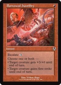 Borrowed Hostility (Retro Frame) - Innistrad Remastered - Magic: The Gathering card