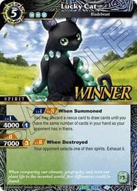 Lucky Cat (Store Tournament & Sealed Deck Pack Vol.2 -Winner-) - Launch & Event Promos - Battle Spirits Saga card