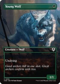 Young Wolf (Borderless) - Innistrad Remastered - Magic: The Gathering card