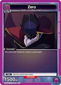 Zero - UE04BT: CODE GEASS: Lelouch of the Rebellion - Union Arena card