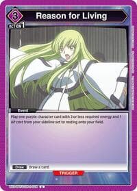 Reason for Living - UE04BT: CODE GEASS: Lelouch of the Rebellion - Union Arena card