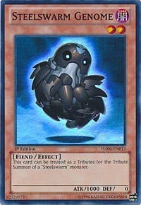 Steelswarm Genome - Hidden Arsenal 6: Omega Xyz - YuGiOh card