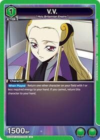 V.V. - UE04BT: CODE GEASS: Lelouch of the Rebellion - Union Arena card