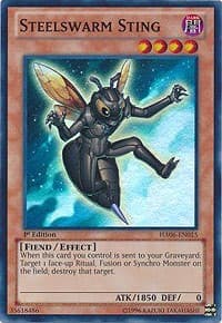 Steelswarm Sting - Hidden Arsenal 6: Omega Xyz - YuGiOh card