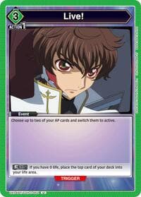 Live! - UE04BT: CODE GEASS: Lelouch of the Rebellion - Union Arena card
