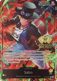Sabo (2nd Anniversary Tournament) - One Piece Promotion Cards - One Piece Card Game card