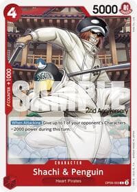 Shachi & Penguin - Emperors in the New World: 2nd Anniversary Tournament Cards - One Piece Card Game card