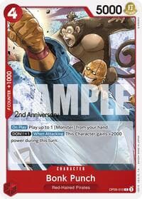 Bonk Punch - Emperors in the New World: 2nd Anniversary Tournament Cards - One Piece Card Game card