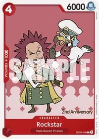 Rockstar - Emperors in the New World: 2nd Anniversary Tournament Cards - One Piece Card Game card