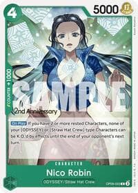 Nico Robin (033) - Emperors in the New World: 2nd Anniversary Tournament Cards - One Piece Card Game card
